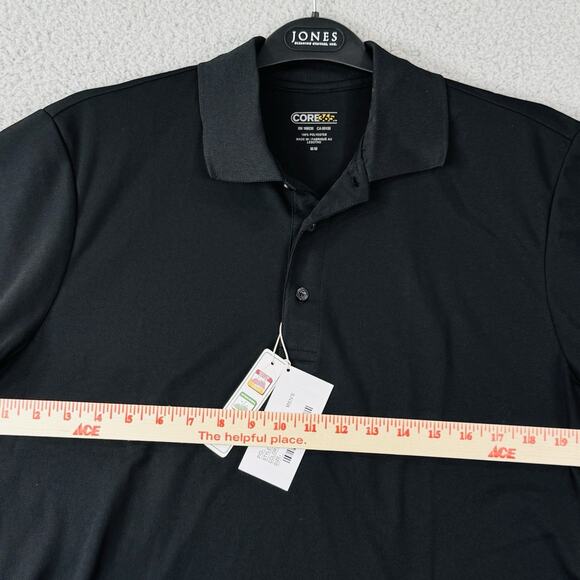 Core 365 Mens Polo Shirt Medium Black Dri Fit - Picture 4 of 10